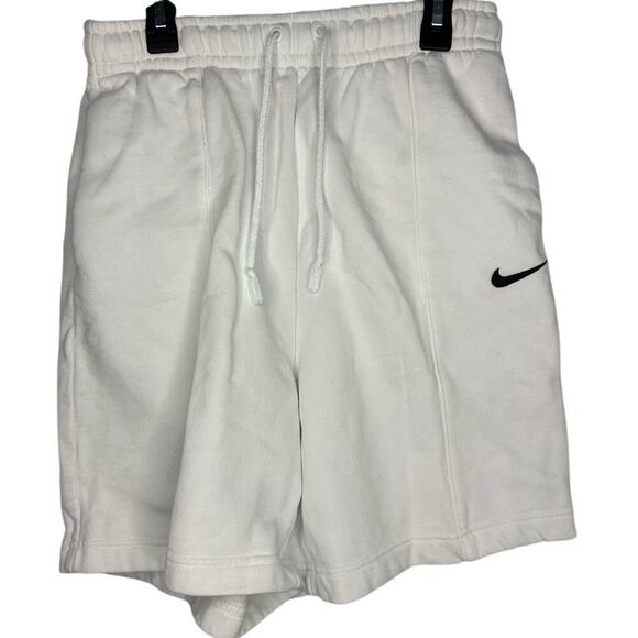 Nike Sweat Shorts Men's Size XS  White 6-inch Athletic Active Workout Drawstring - Picture 1 of 5